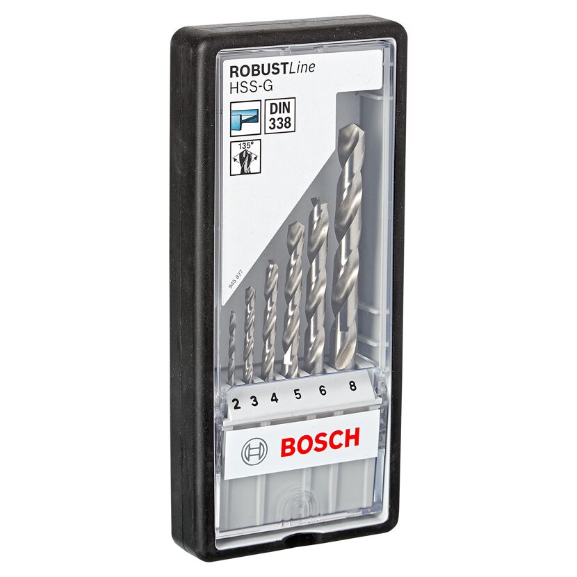HSS-G-Metallbohrer-Set 'Robust Line' 6-teilig