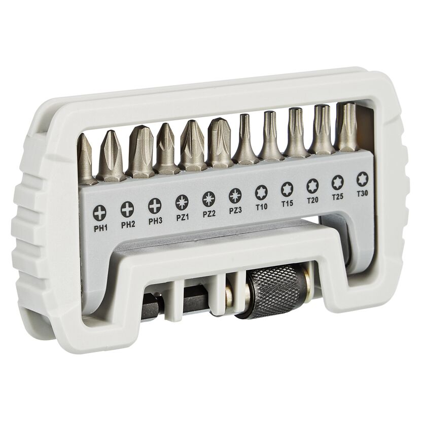 Bit-Set 'Professional' 6,3 mm (1/4") 12-teilig PH/PZ/T