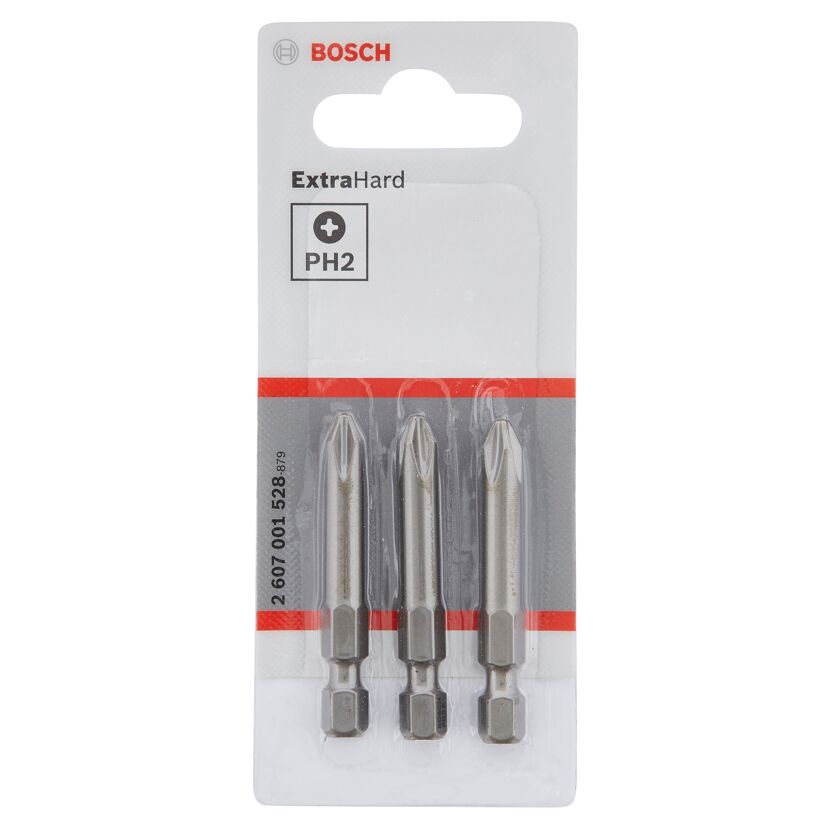 Drei Bosch Extra Hard PH2 Schrauberbits