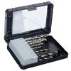 Bohrer-Set mit 16 Teilen in schwarzer Box