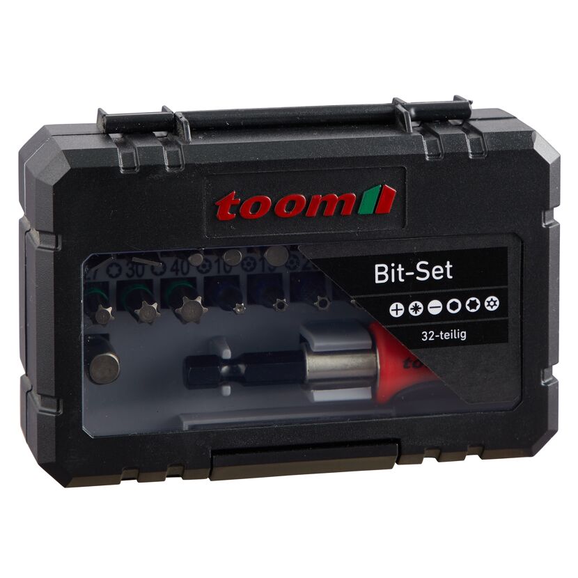 toom Bit-Set, 32-teilig, mit Schraubendreher