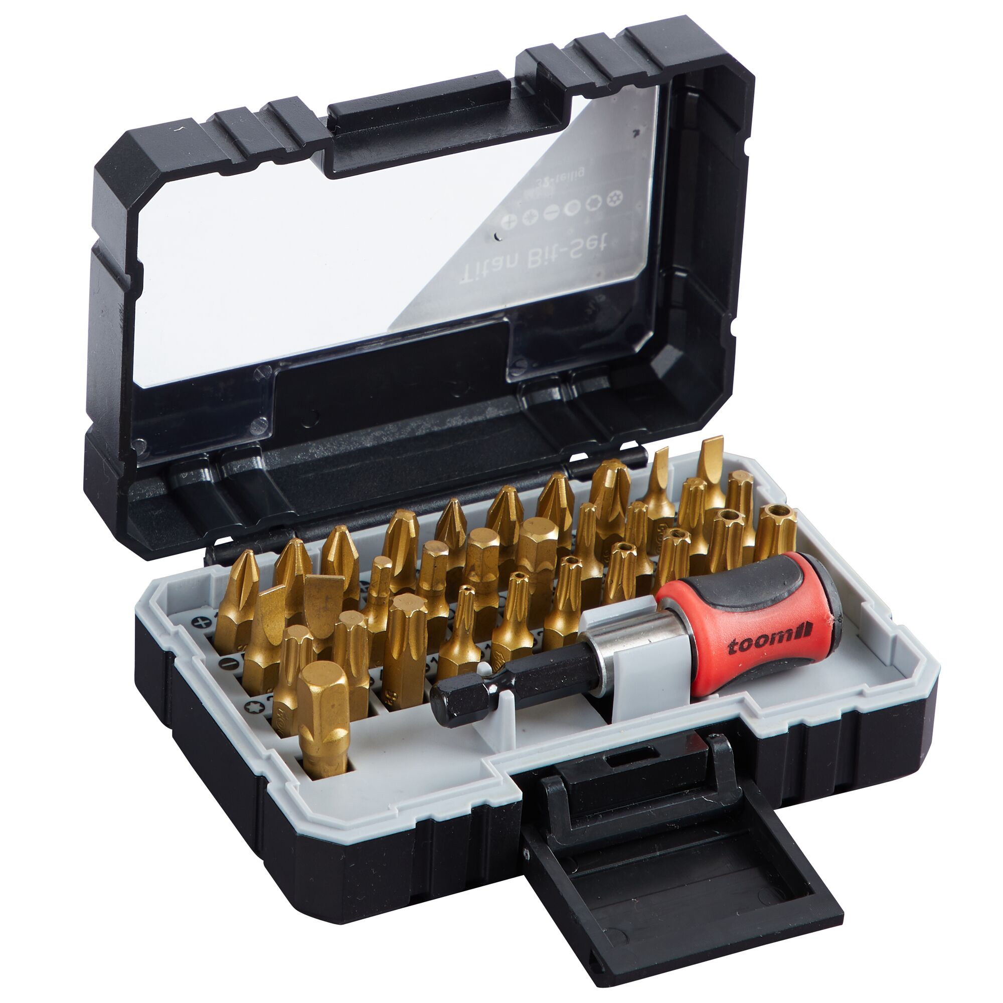 32-teiliges Titan-Bit-Set mit Bithalter