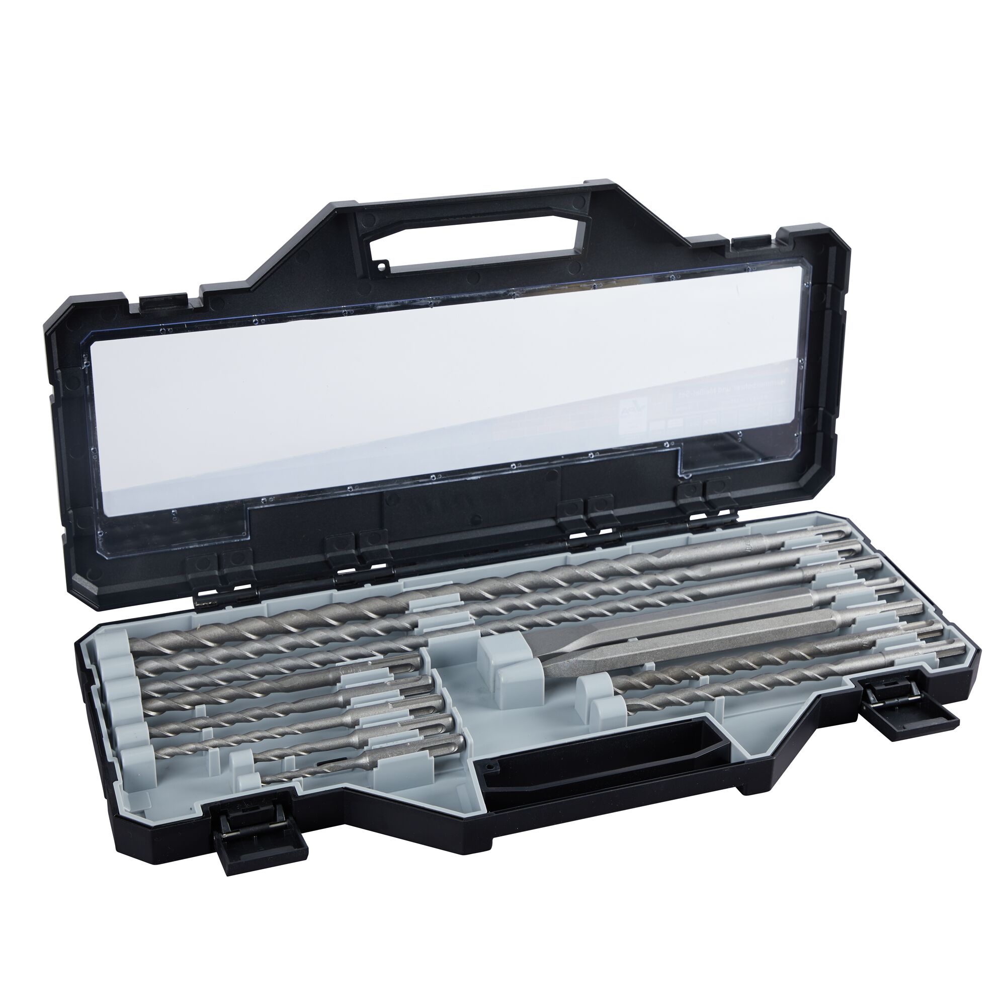 Bohr-Meißel-Set, 12-teilig, im Transportkoffer