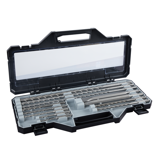 Bild von Hammerbohrer und Meißel-Set Ø 5-16 x 110-450 mm 12-teilig