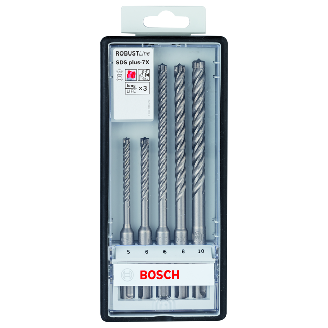 Bild von Hammerbohrer-Set 'SDS plus-7X' 5-teilig