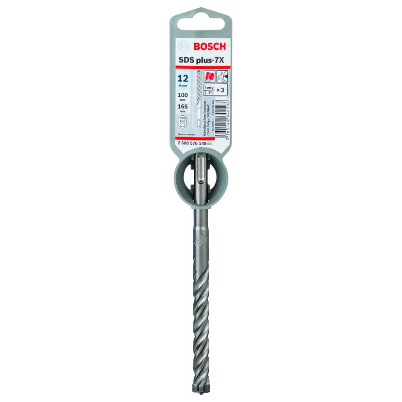 Hammerbohrer 'SDS plus-7X' 12 x 100 x 165 mm