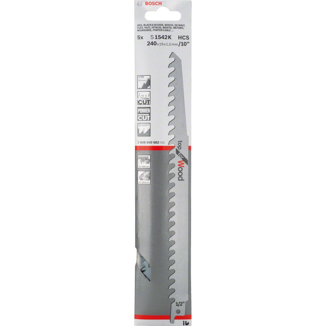 Säbelsägeblatt 'Top for Wood' S 1542 K 5er-Pack