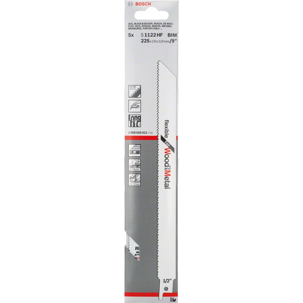 Säbelsägeblatt 'Wood and Metal' S 1122 HF 5er-Pack