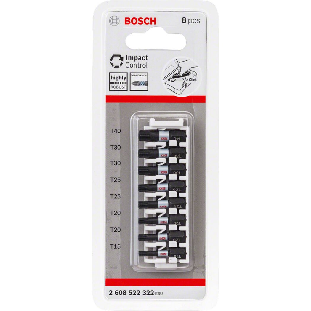 Bosch Impact Control Schrauberbits im Set.