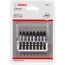 Acht Bosch Impact Control Schrauberbits in Verpackung.