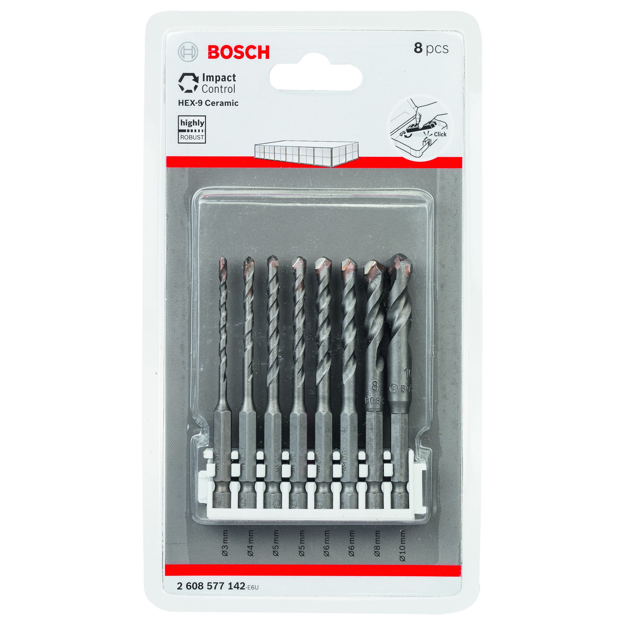 Bosch Keramikbohrer-Set, 8-teilig
