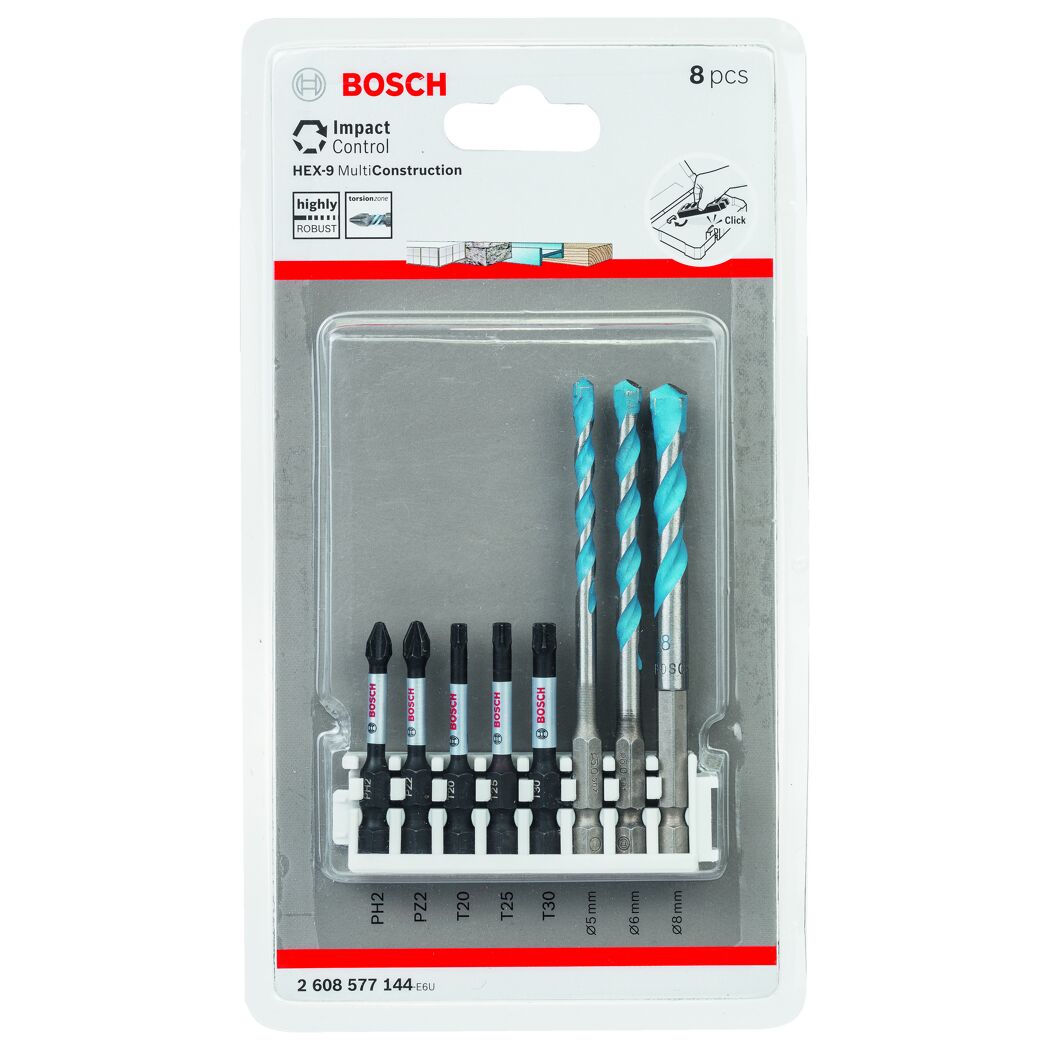 Bosch Mehrzweckbohrerset, 8-teilig