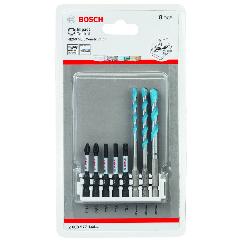 Bosch Mehrzweckbohrerset, 8-teilig