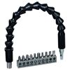 Bit-Set mit flexibler Verlängerung schwarz 300 mm 11-teilig