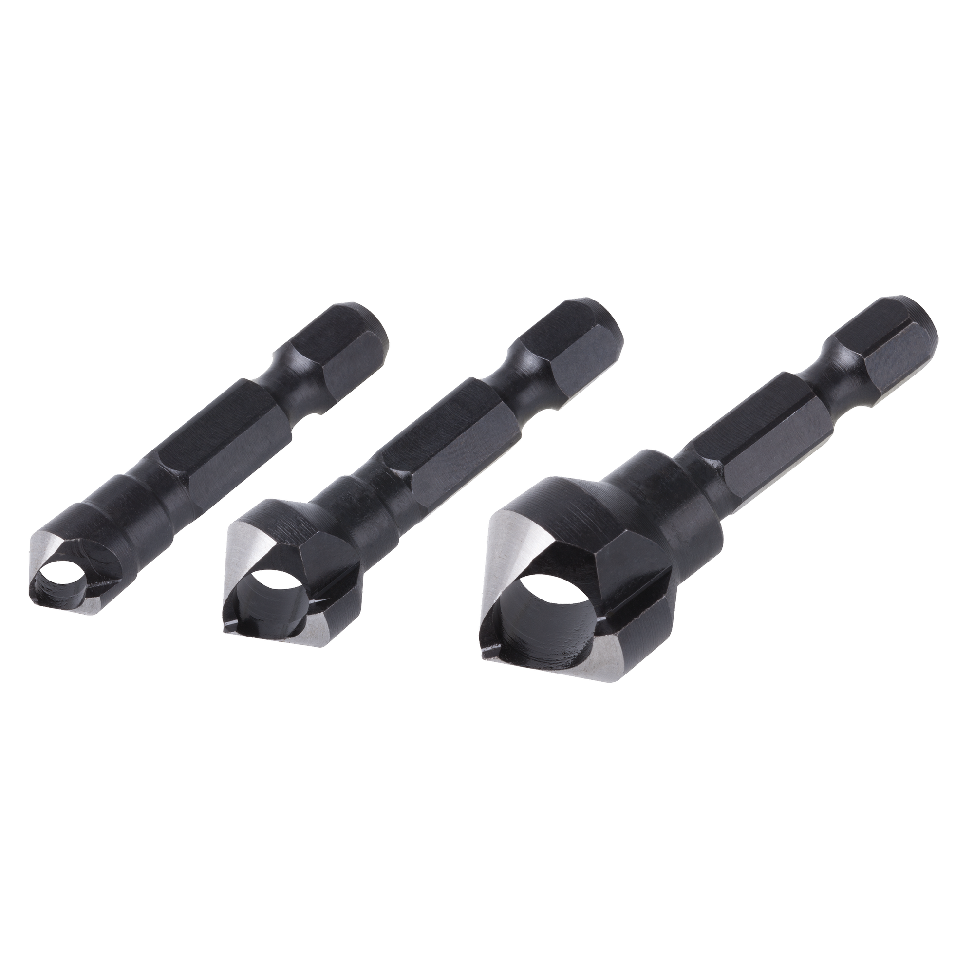 Querlochsenker-Set 3-teilig Ø 8, 12, 16 mm