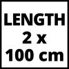 Länge: 2 x 100 cm