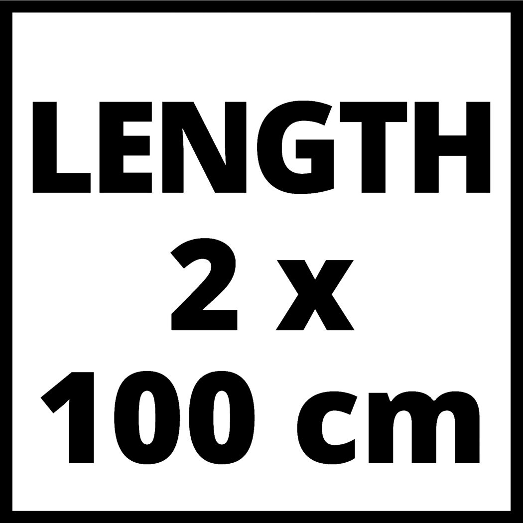 Länge: 2 x 100 cm