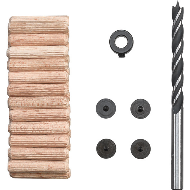 Bild von Holzbohrer- und Dübel-Set Ø 6 mm, 31-teilig