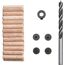 Holzbohrer- und Dübel-Set Ø 6 mm, 31-teilig