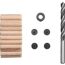 Holzbohrer- und Dübel-Set Ø 8 mm, 31-teilig
