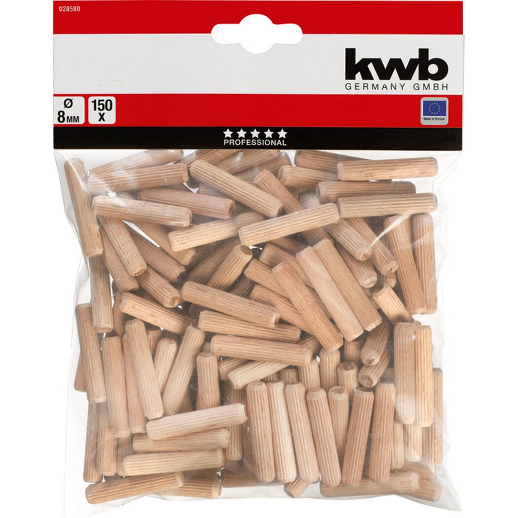 Holzdübel 8 x 40 mm 150 Stück