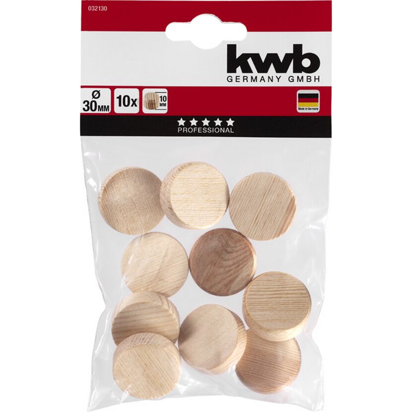 Konusplättchen Kiefer Ø 30 mm 10 Stück