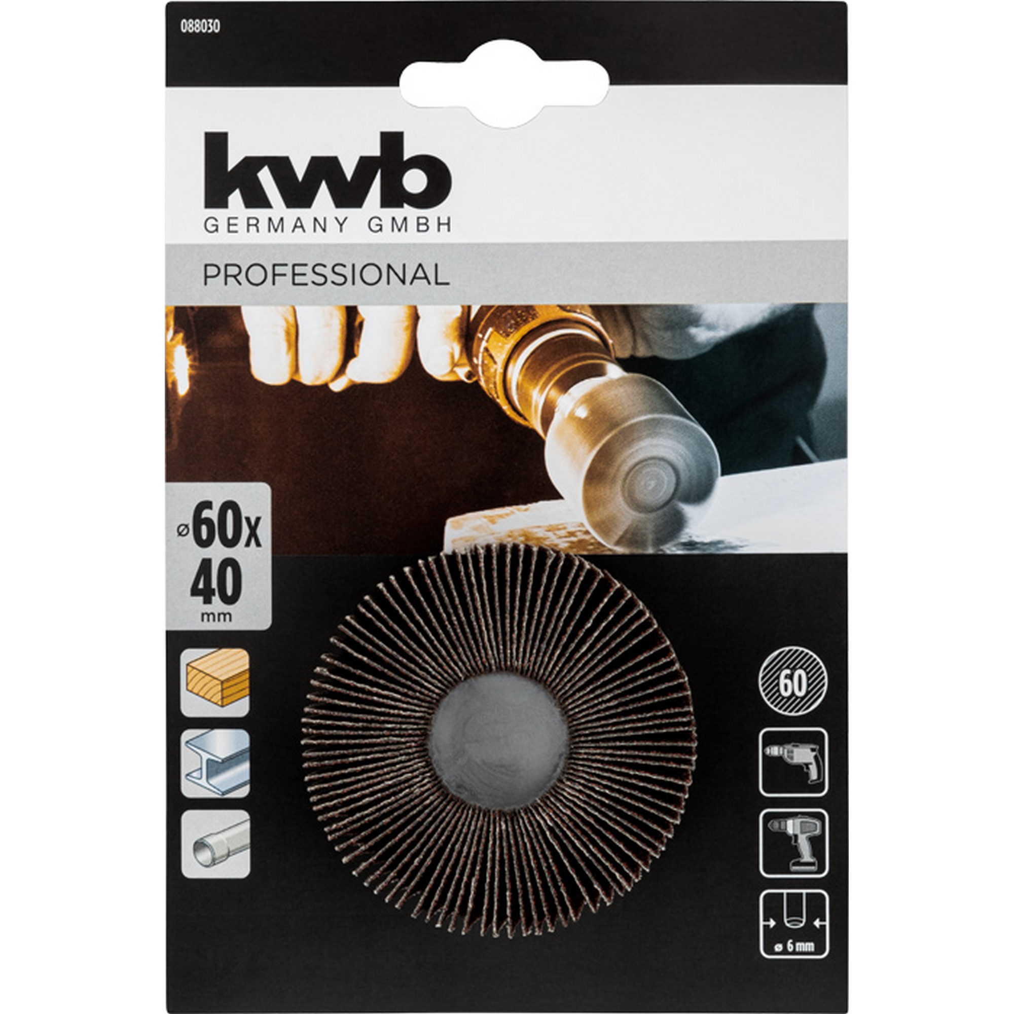 Lamellenschleifer grob K60 Ø 60 x 40 mm