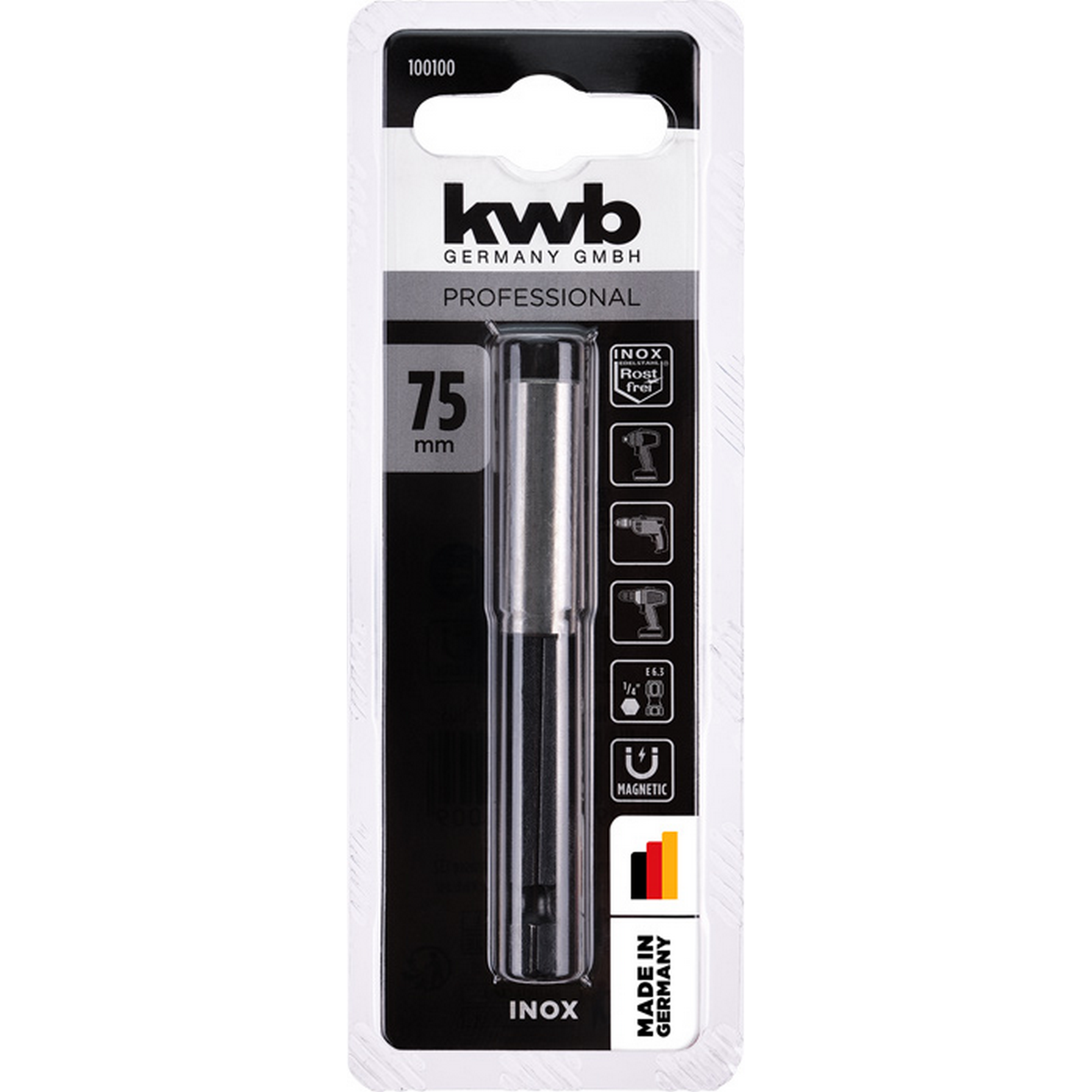 Bithalter 'Inox' 75 mm