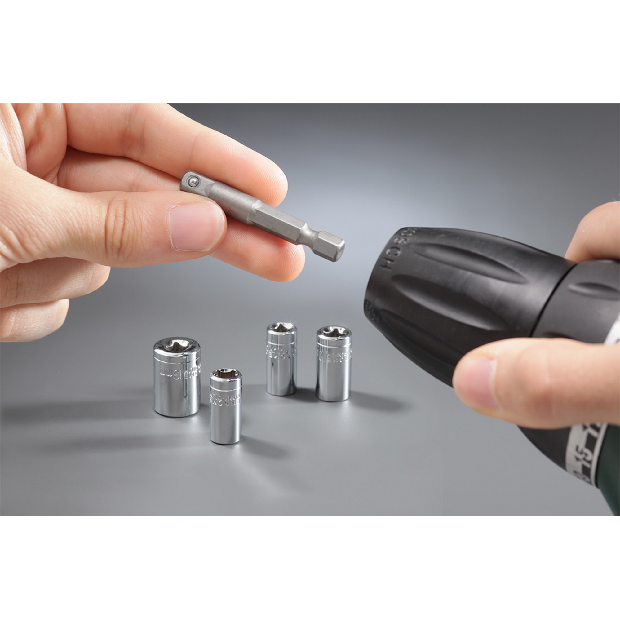 Steckschlüssel-Set mit Bit-Adapter 5-teilig