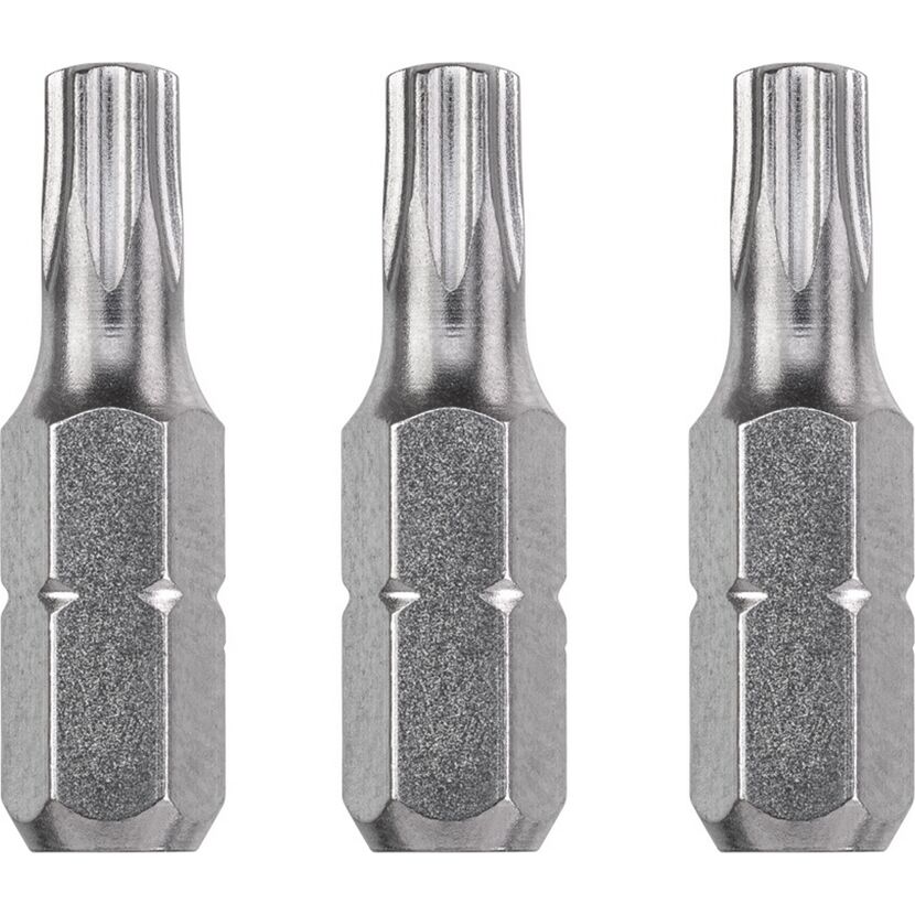 Bits 'Industrial Steel' T8 25 mm 3 Stück