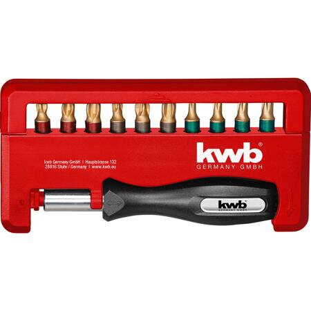 2. Bild von Bit-Set 'Titan' mit Handgriff 12-teilig PH, PZ, Torx