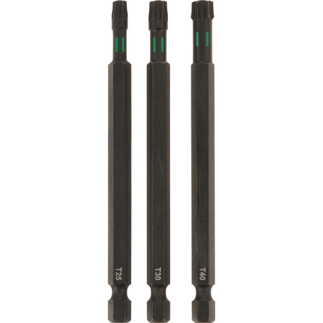 Bits 'Torsion' T25, T30, T40 100 mm 3 Stück
