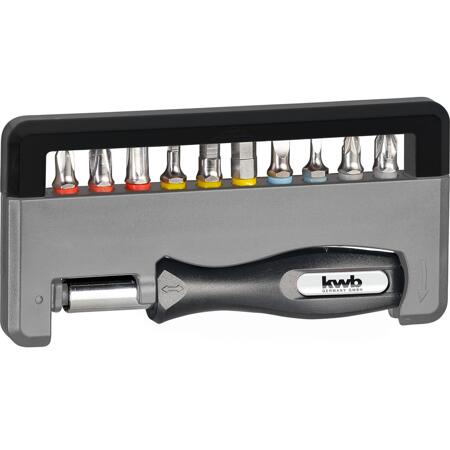 3. Bild von Bit-Set 'Industrial Steel' mit Handgriff 12-teilig PH, PZ, Schlitz, Hex
