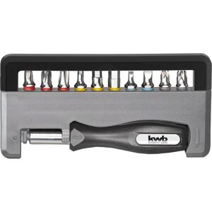 Bit-Set 'Industrial Steel' mit Handgriff 12-teilig PH, PZ, Schlitz, Hex