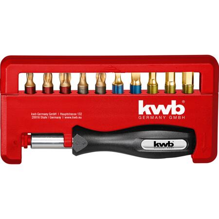 2. Bild von Bit-Set 'Titan' mit Handgriff 12-teilig PH, PZ, Schlitz, Hex