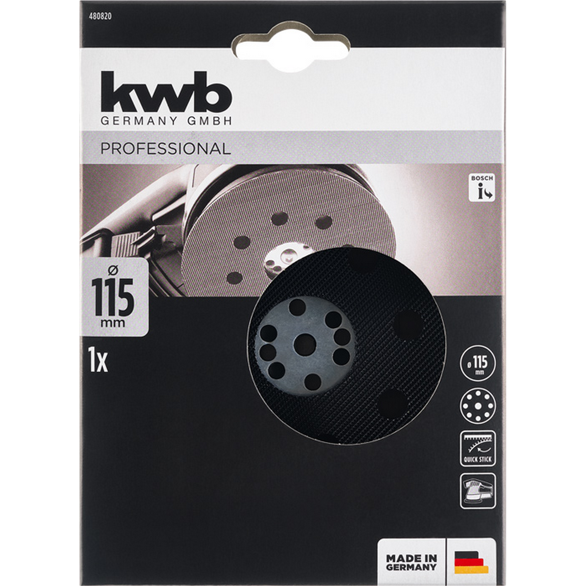 Haftstützteller 'Quick-Stick' gelocht Ø 115 mm