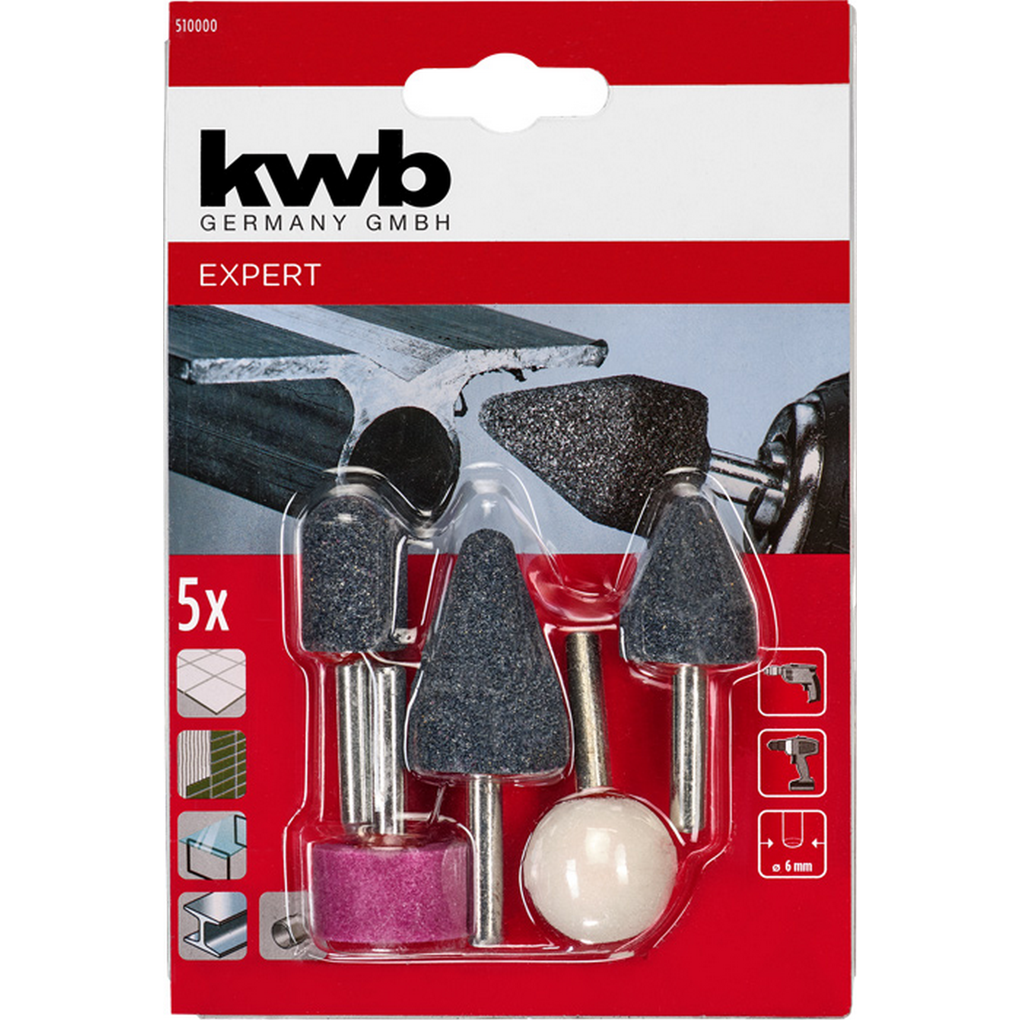 Keramik-Schleifstifte-Set 5-teilig