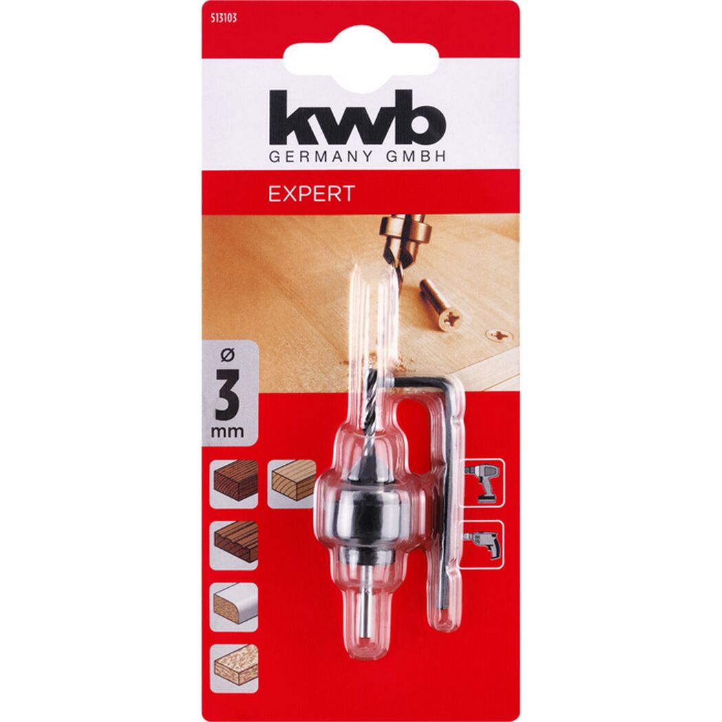 Holzbohrer-Set Ø 3 mm, 3-teilig