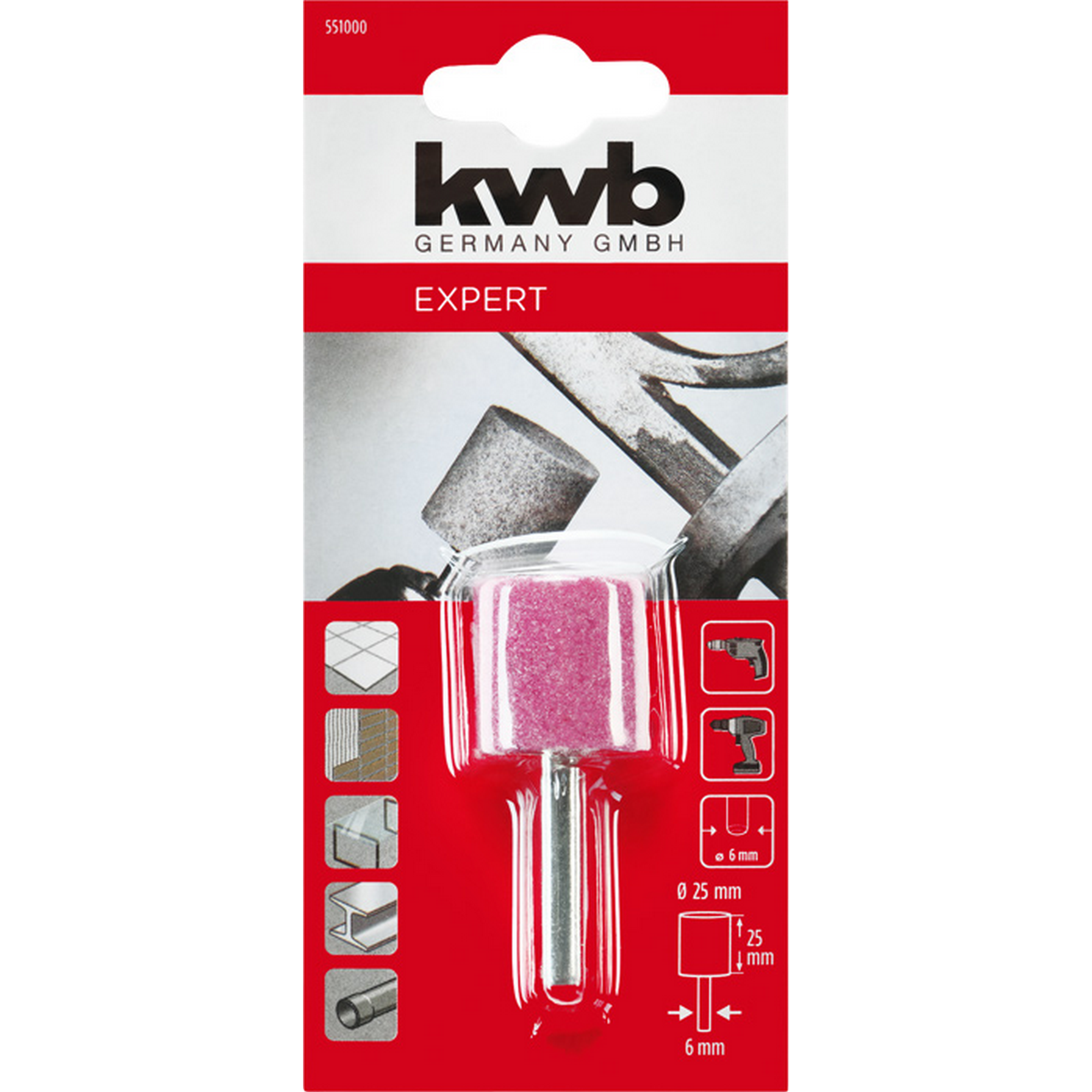 Keramik-Schleifstift zylindrisch