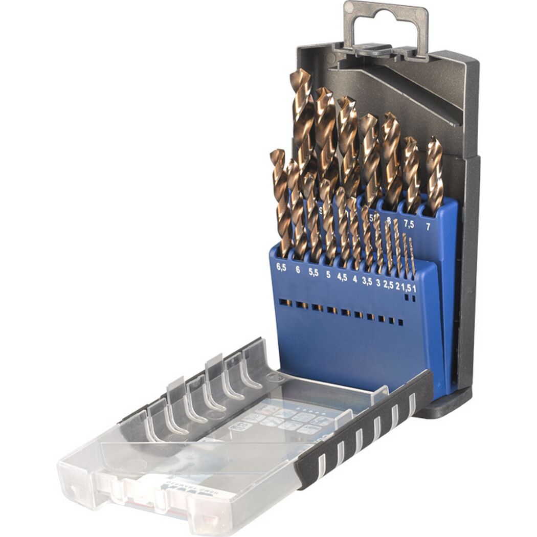 Metallbohrersatz 'Cobalt' HSS-CO 19-teilig