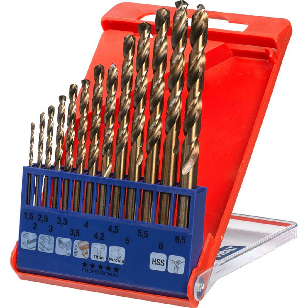 Metallbohrersatz 'Cobalt' HSS-CO 13-teilig