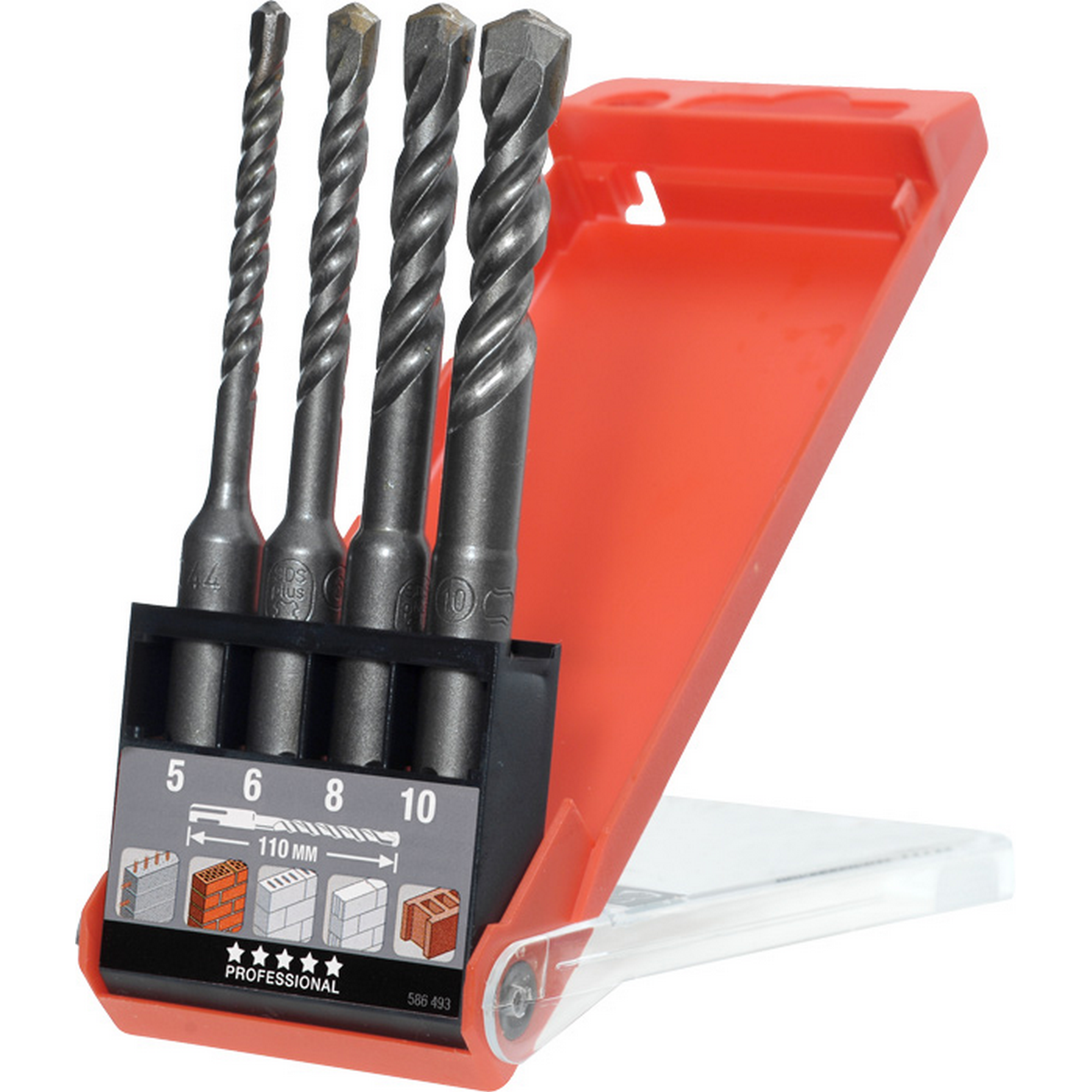 Hammerbohrersatz 'HB 44' SDS-Max 4-teilig