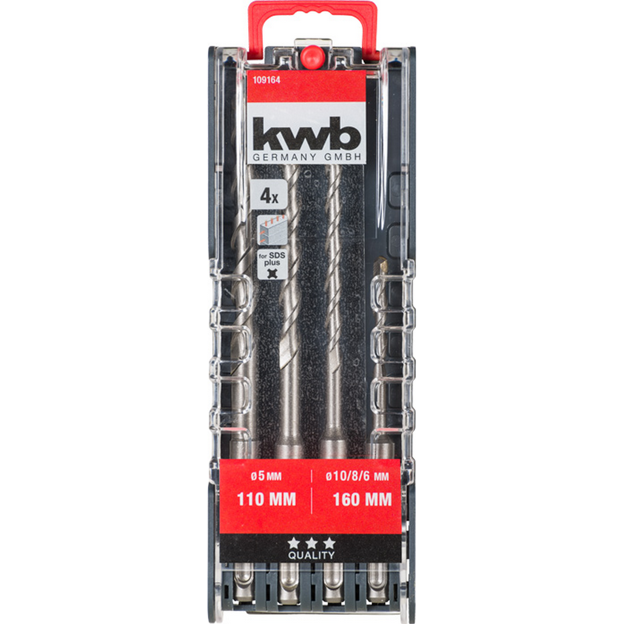 Hammerbohrersatz SDS-plus 4-teilig