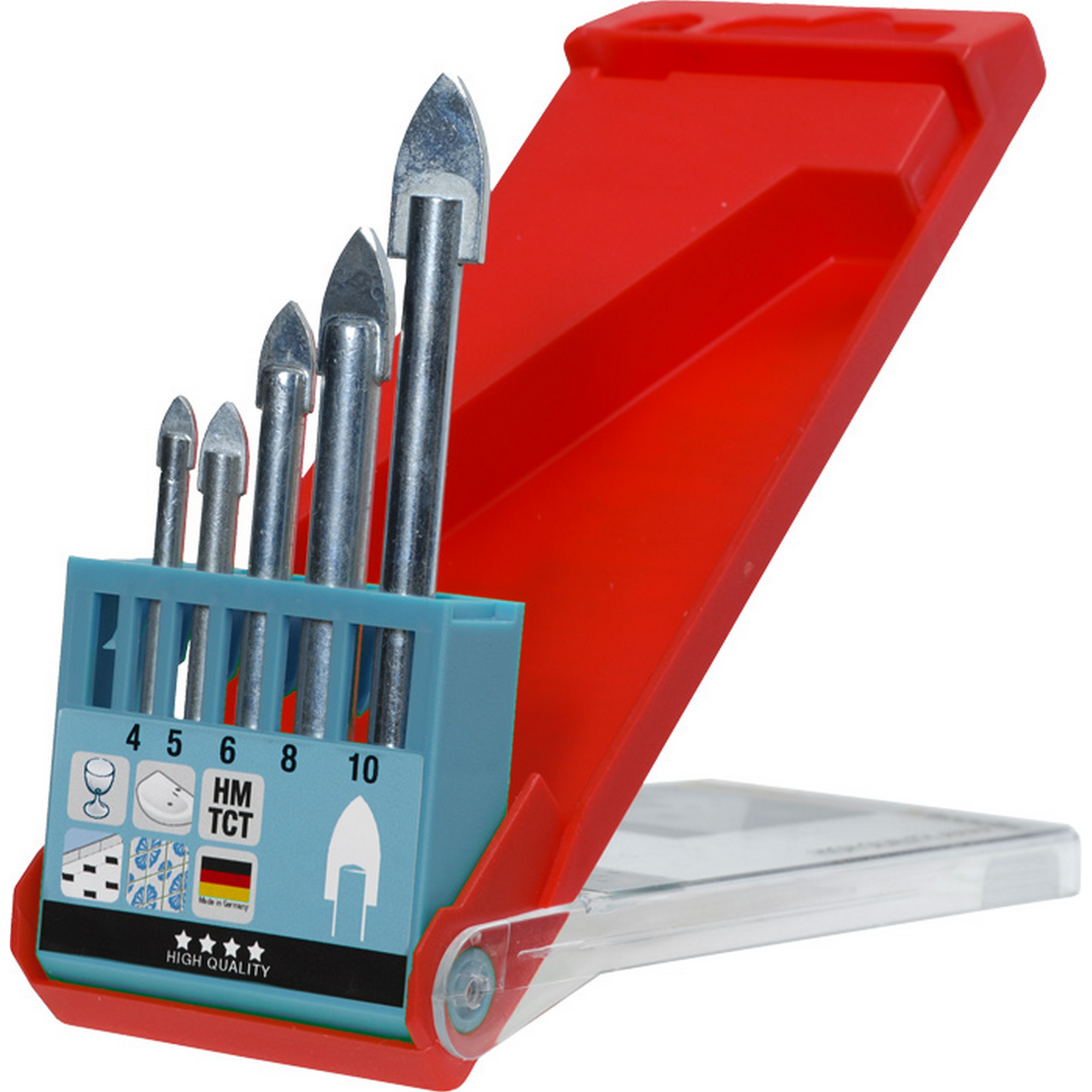 Glasbohrersatz 5-teilig