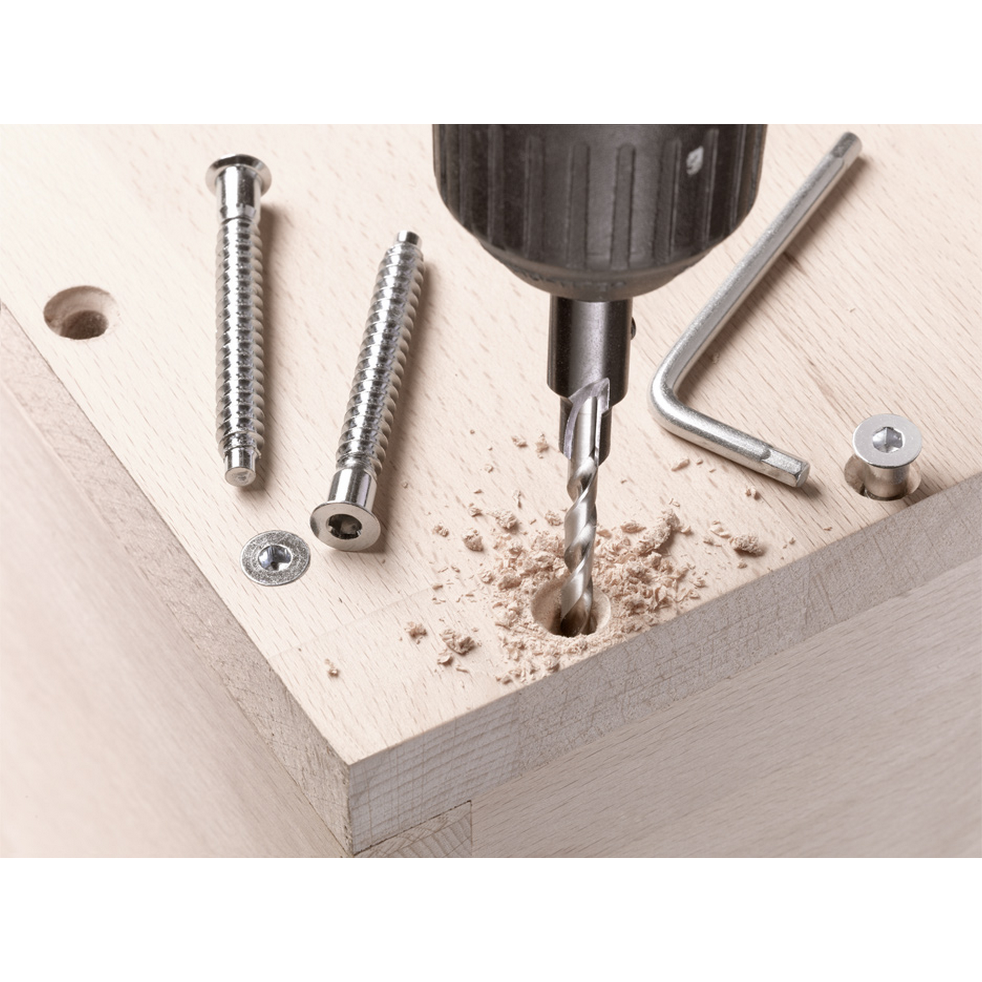 Holzbohrer mit Tiefensenker HSS-M2 Ø 4,5 mm