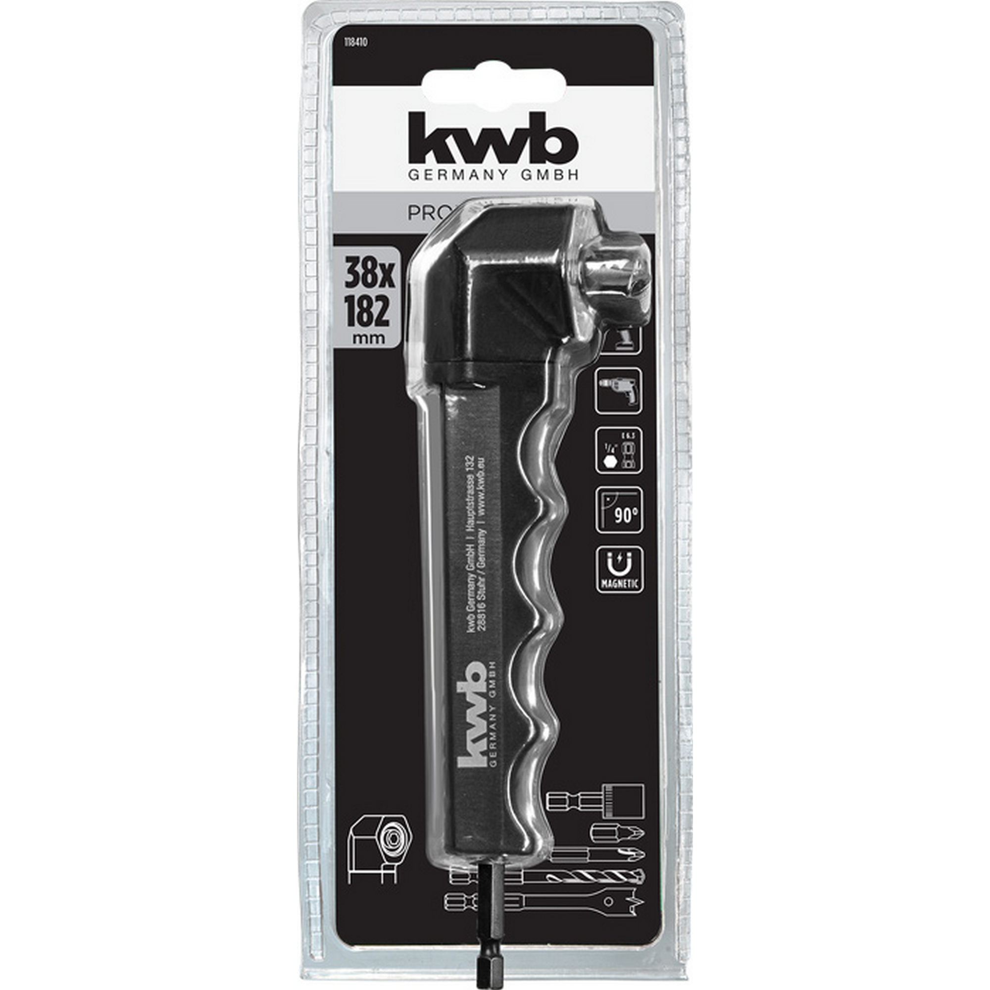 Winkelschraubvorsatz 90° Winkel 1/4"