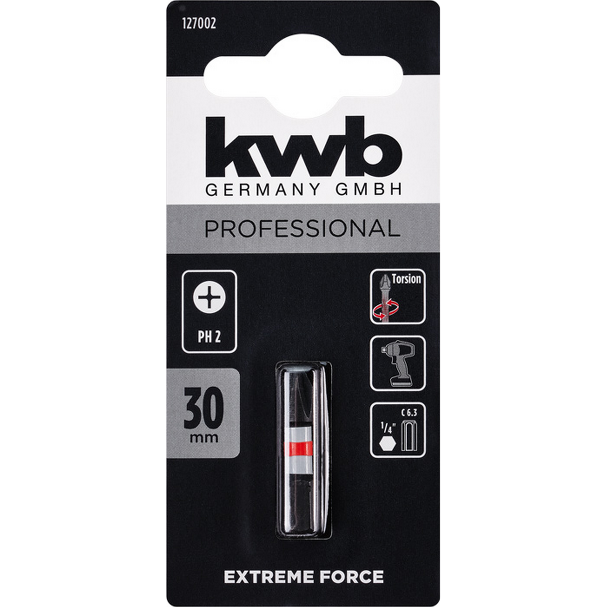 Bit 'Extreme Force' PH2 30 mm