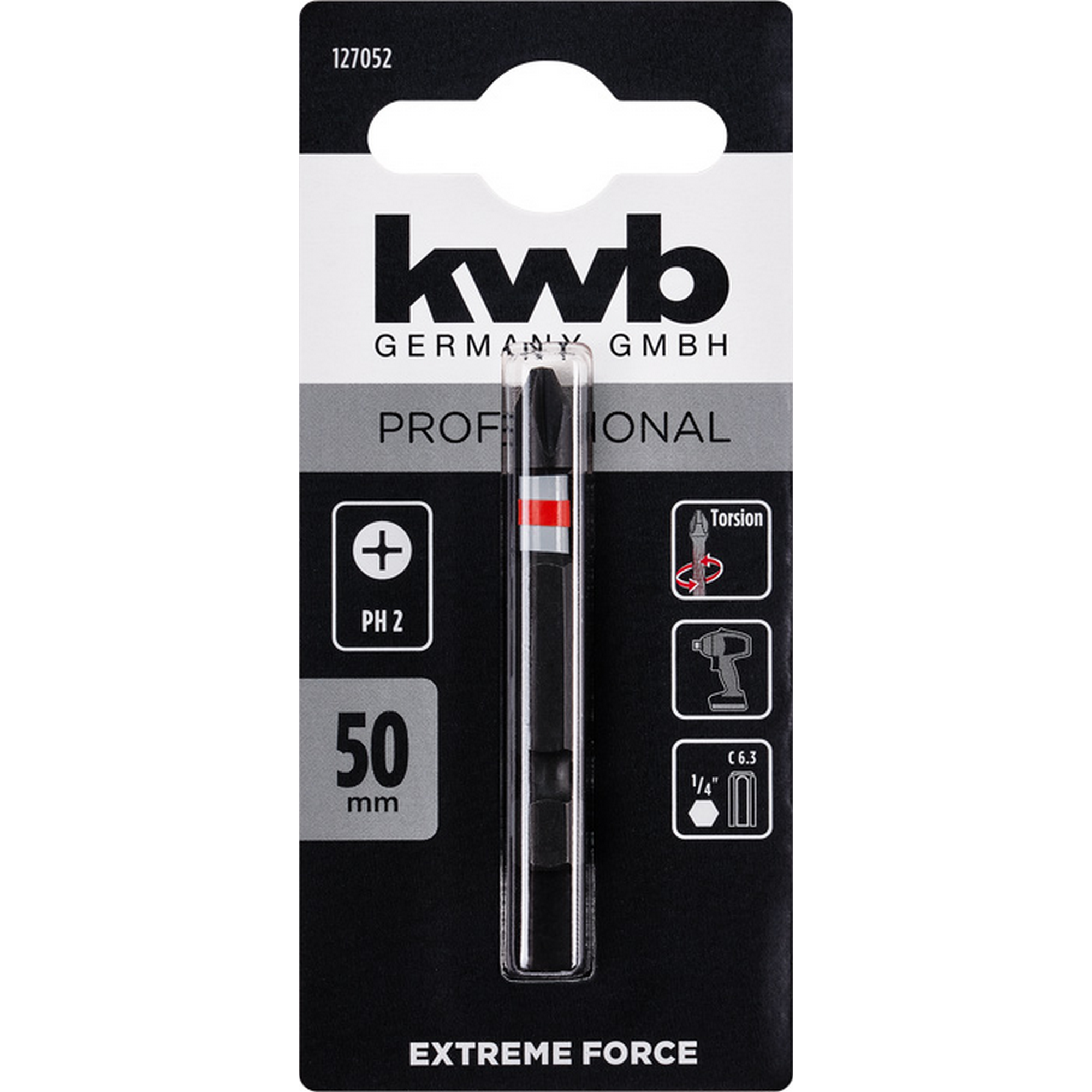 Bit 'Extreme Force' PH2 50 mm