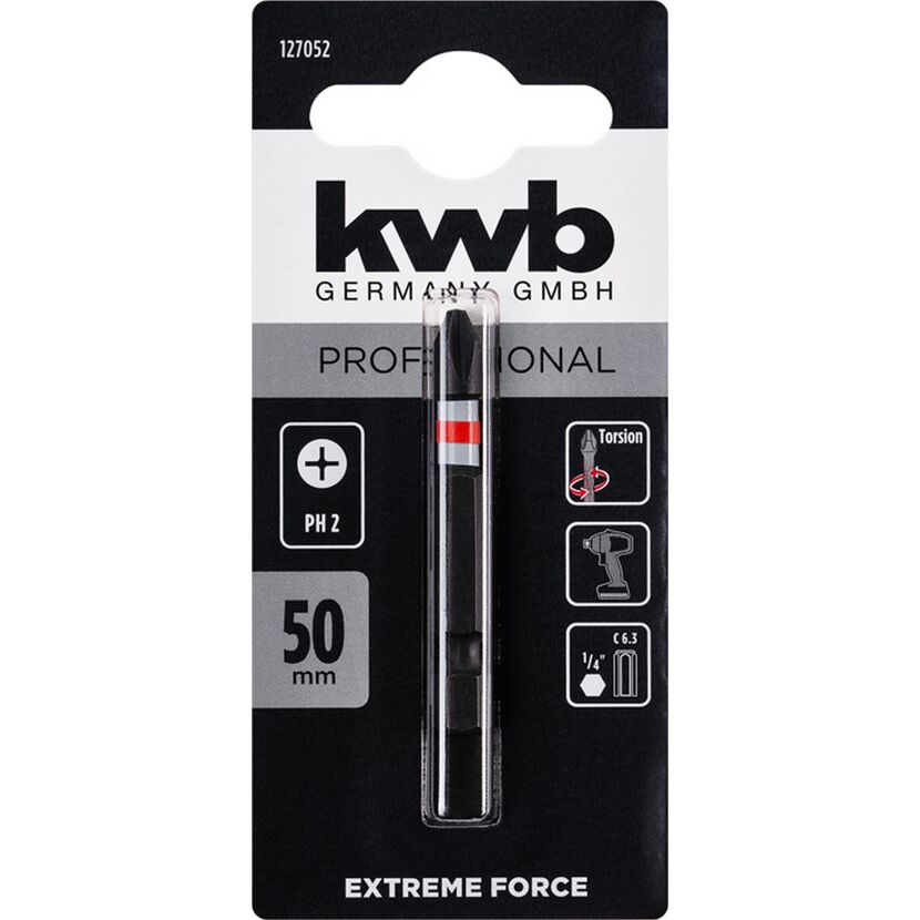 Bit 'Extreme Force' PH2 50 mm