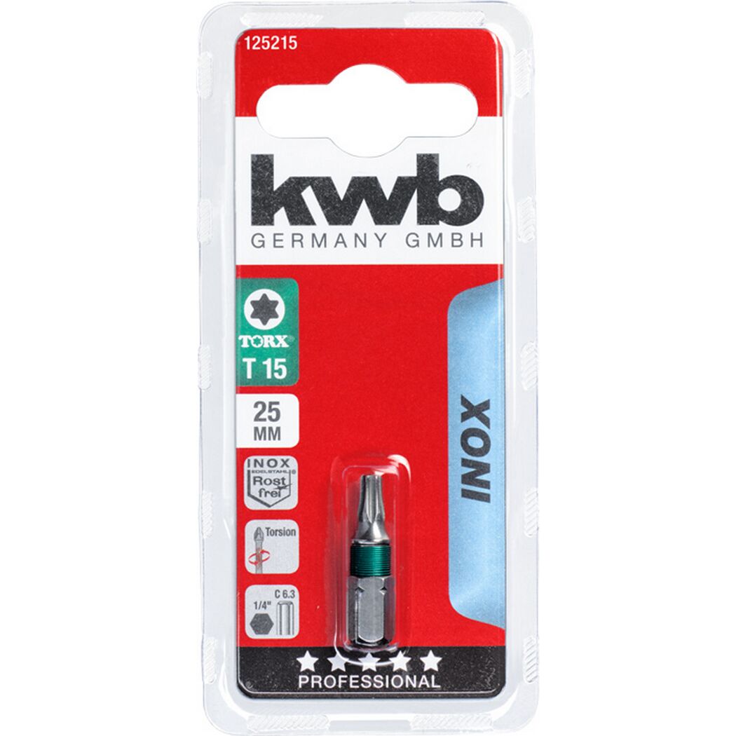 Bit 'Inox' T15 25 mm